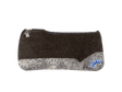 The OG Dark Grey Saddle Pad with Gray Crocodile Reptile Leather and a Blue & White Embroidered Crown