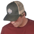heather charcoal tan mesh
