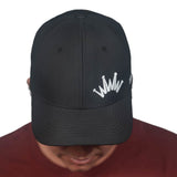 Trucker Hat Black Sport Lasercut Mesh