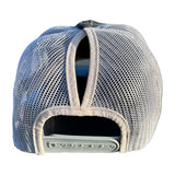 Trucker Hat High Pony Distressed Gray