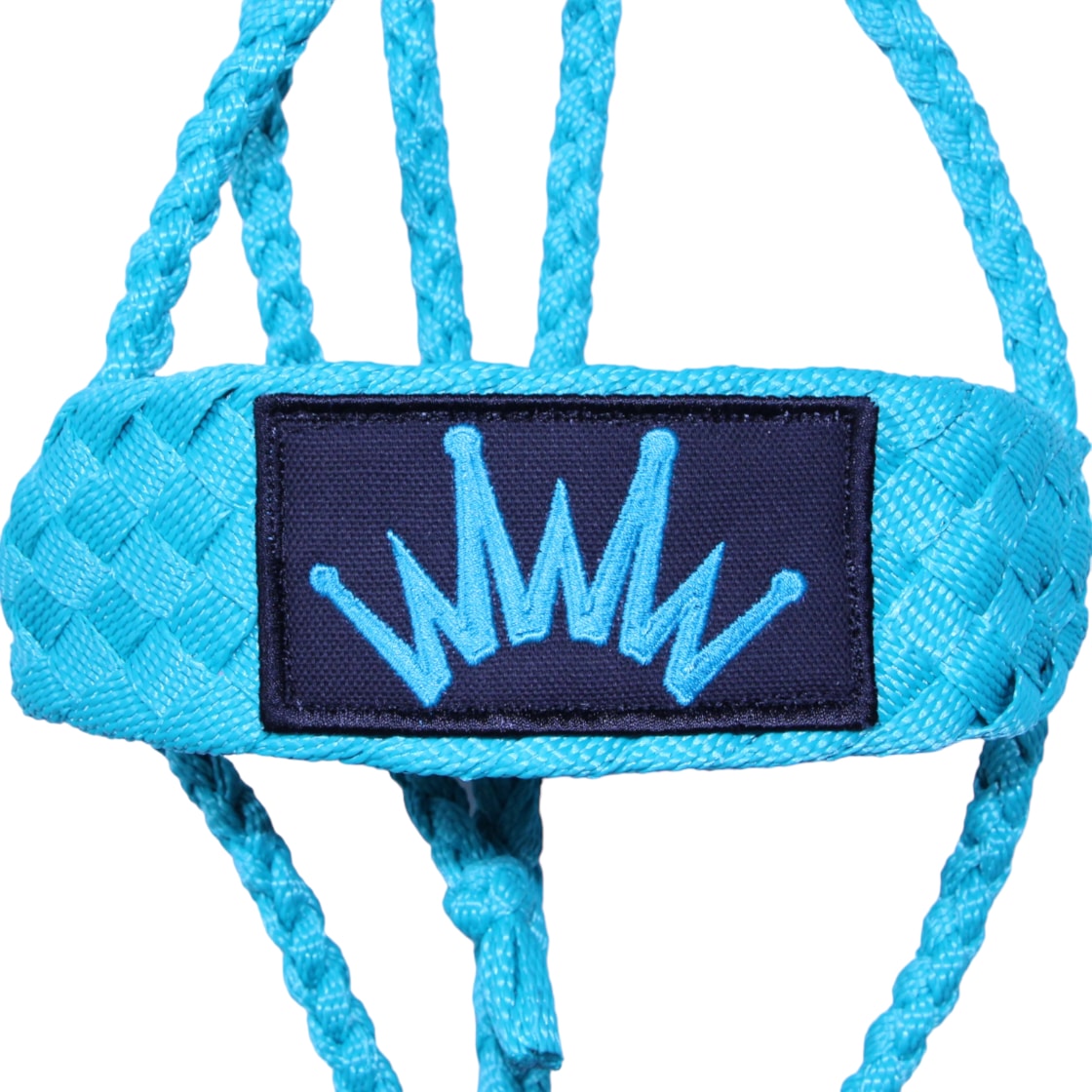 Teal mule tape halter