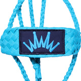 Teal mule tape halter
