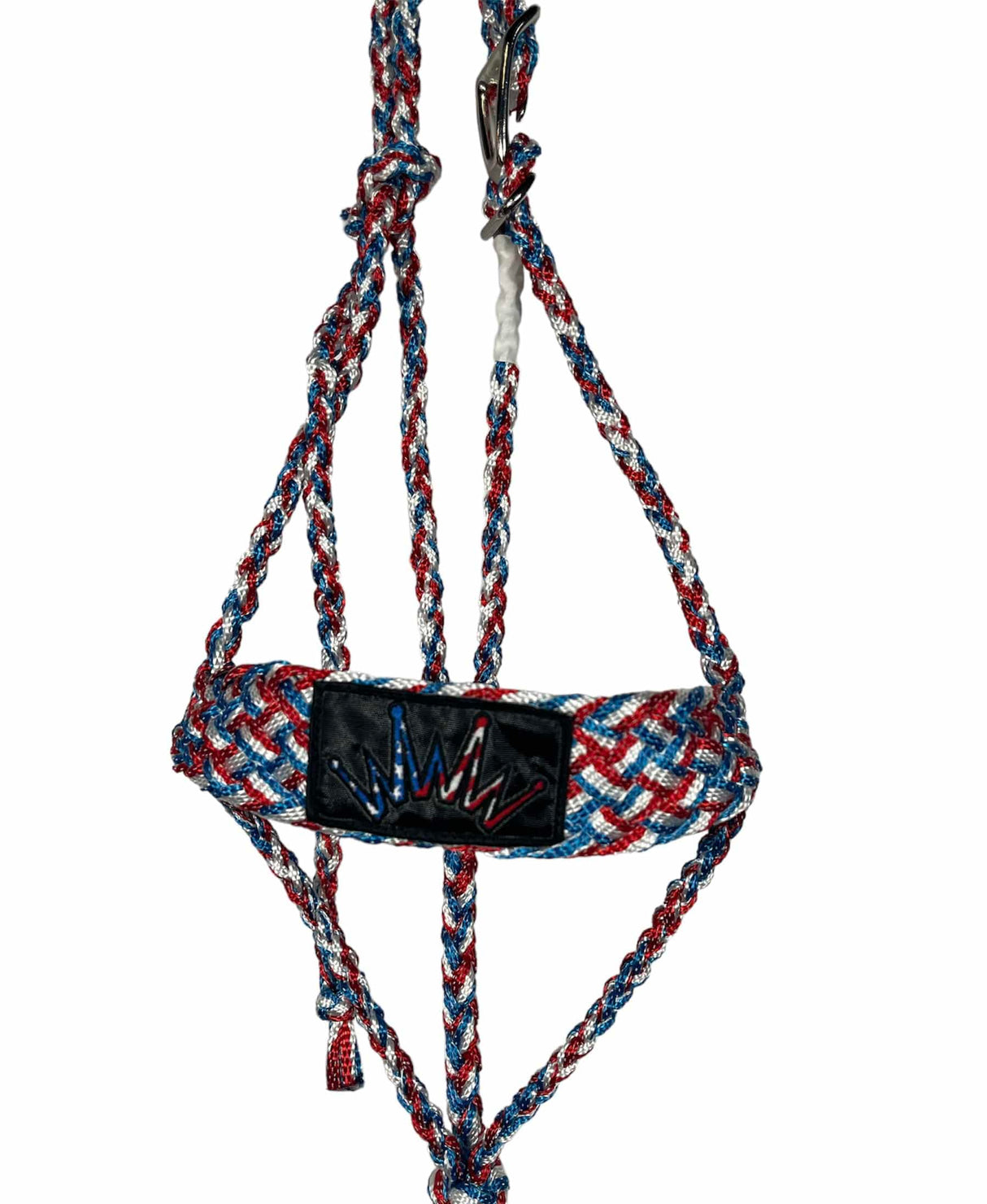 Red white blue mule tape halter