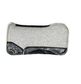 32x32 1" Gray Kush Fleece Open Extended Wither Saddle Pad (#99655)