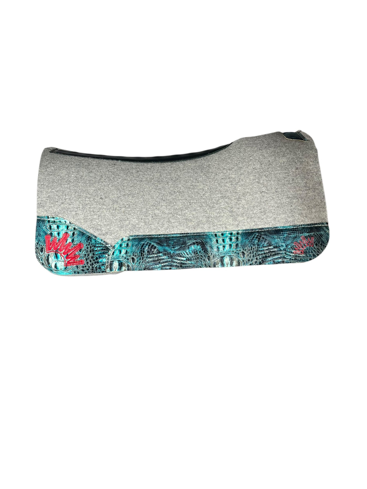32x32 1.25" Gray Kush Wool Saddle Pad (#132268)
