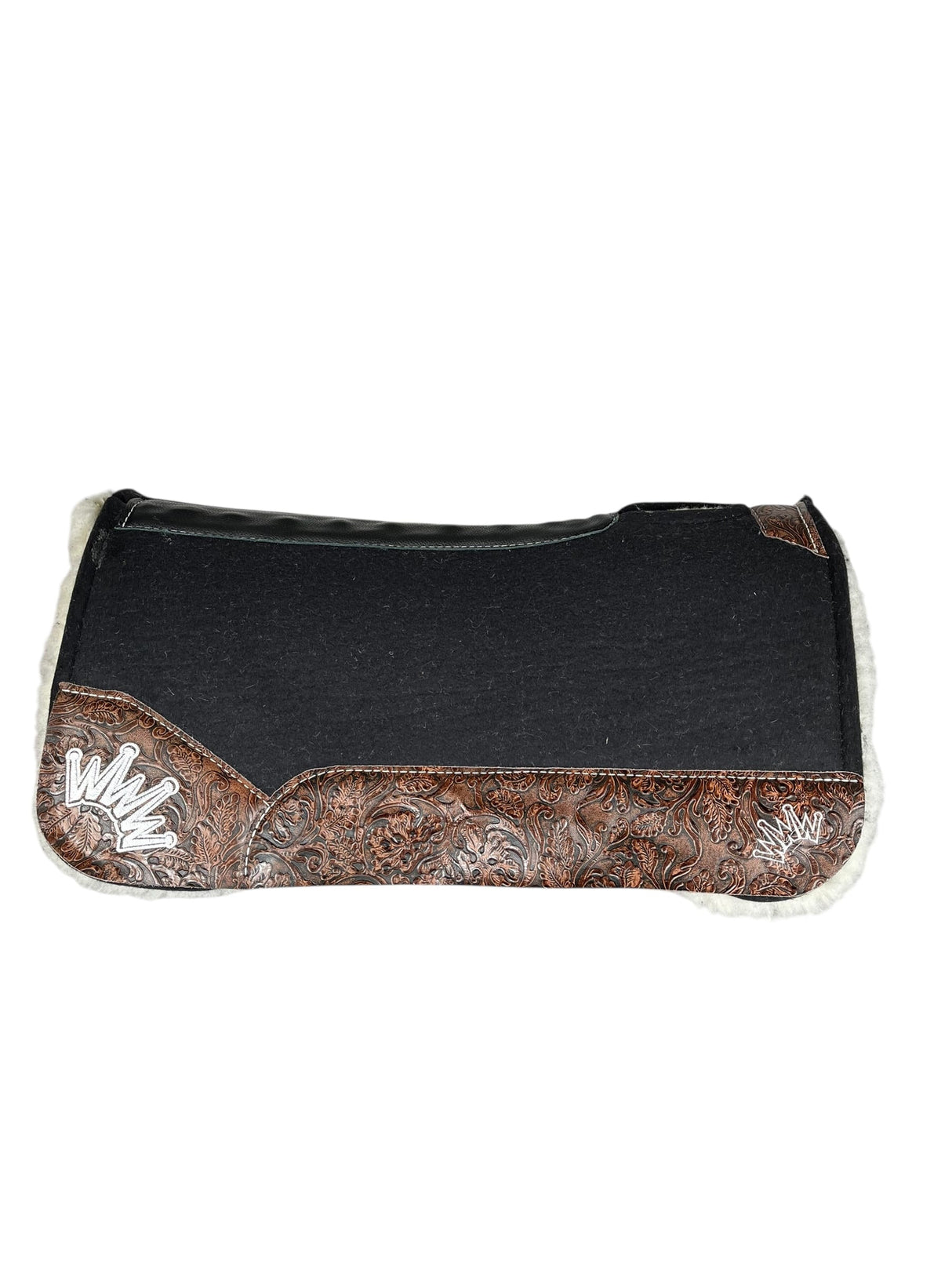 28x28 3/4" Black Kush Fleece Saddle Pad (#123840)