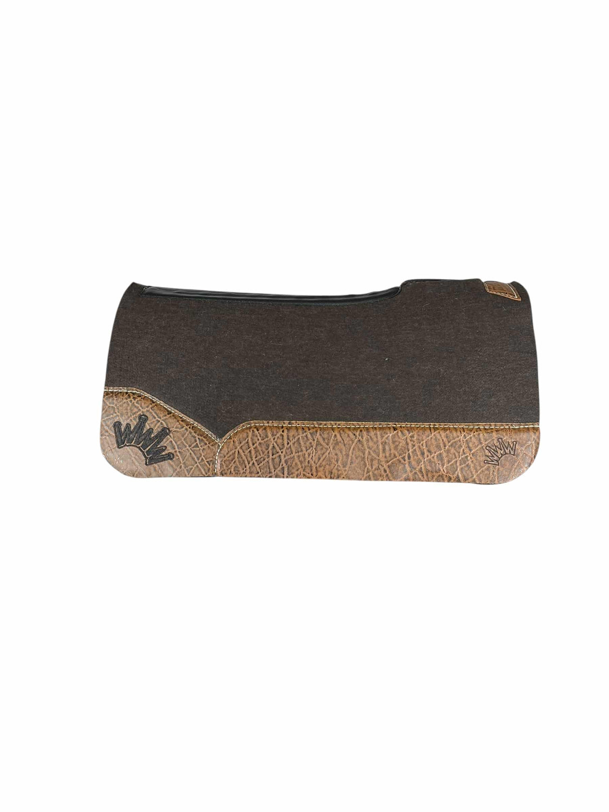 OG Saddle Pad with Vintage Peat Elephant - Crown in Black Embroidery(#124560)