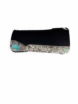 32x32 1.25" Black Kush Wool Saddle Pad (#133053)