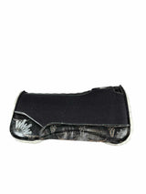 28x28 3/4" Black Kush Fleece Saddle Pad (#123526)