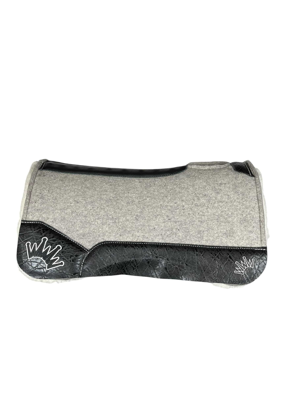 28x28 1" Gray Kush Fleece Saddle Pad (#123848)