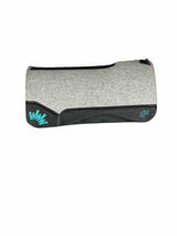 32x32 1" Gray Kush Wool Saddle Pad (#133577)