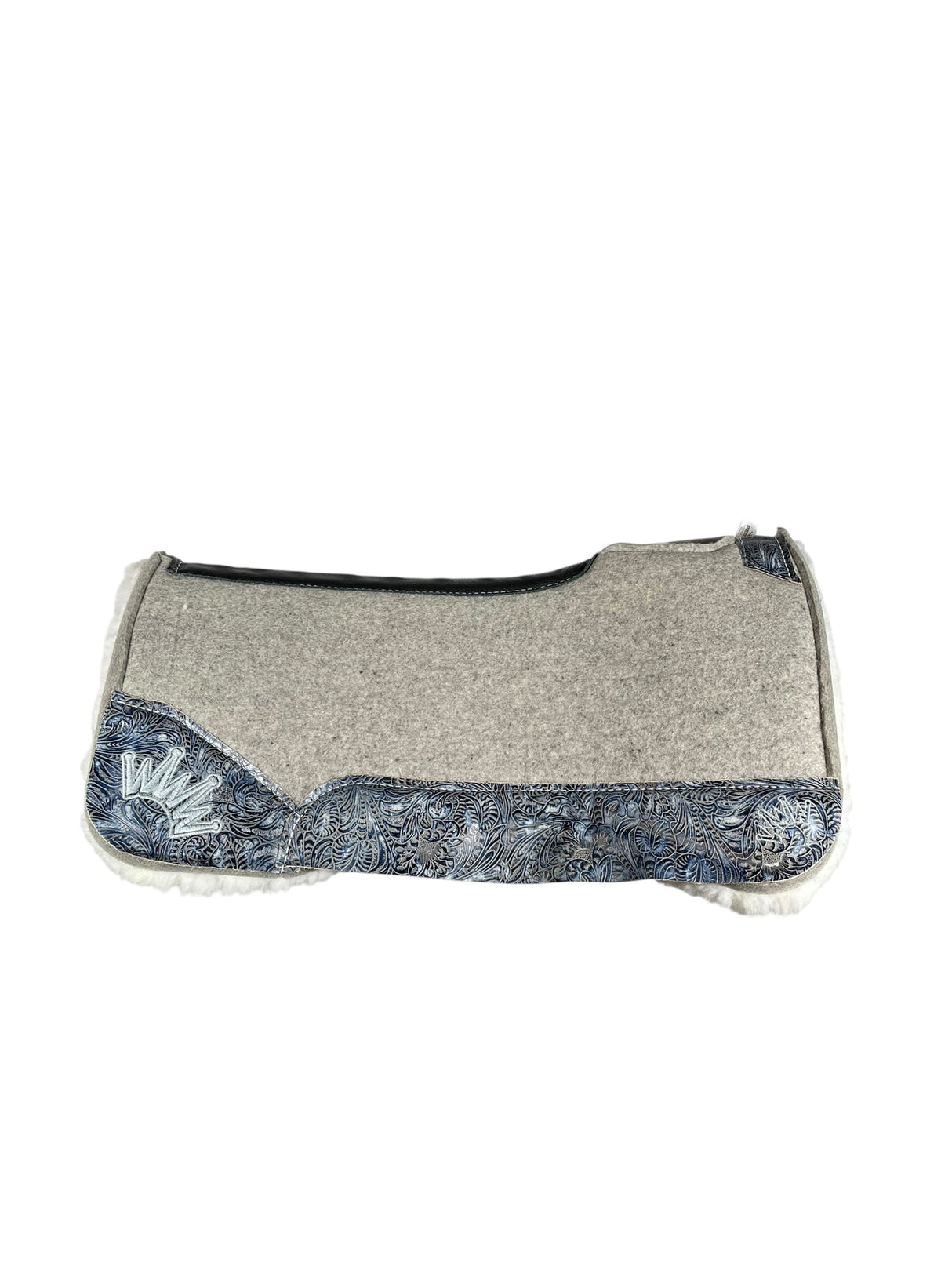 30x30 1" Gray Kush Fleece Gooseneck Contour Saddle Pad (#123561)