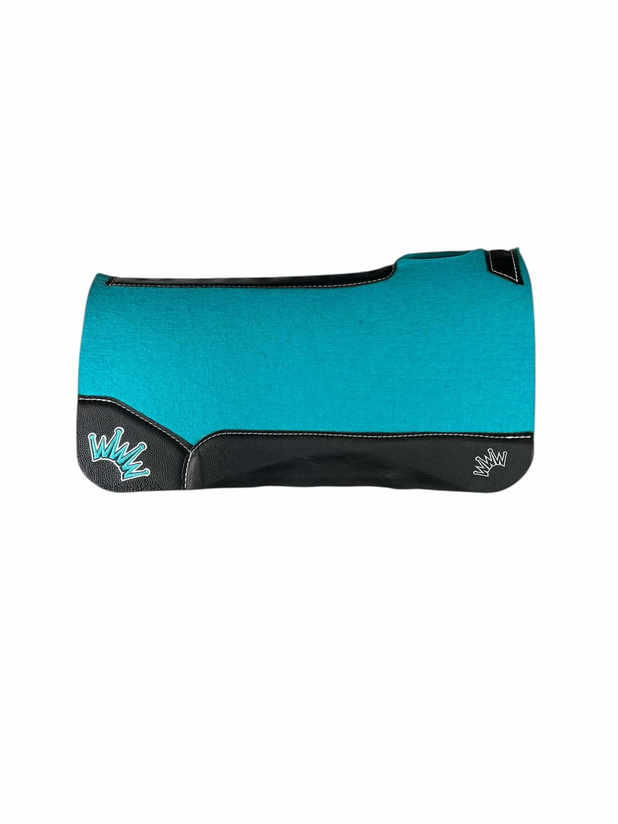 32x32 1" Turquoise Kush Wool Saddle Pad (#132076)