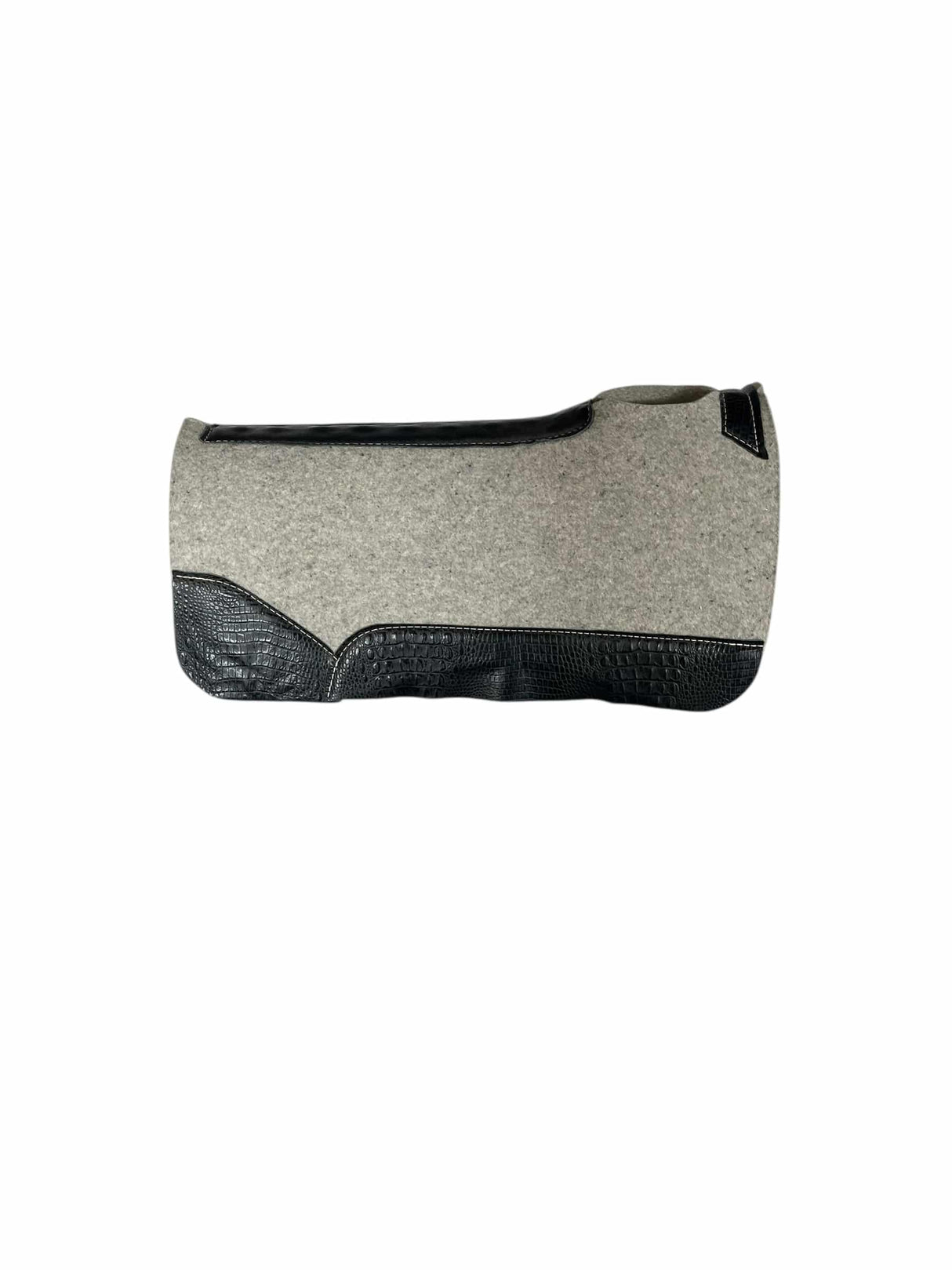 30x30 1" Gray Kush Wool Saddle Pad (#130921)