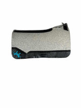 32x32 1.25" Gray Kush Wool Saddle Pad (#133238)