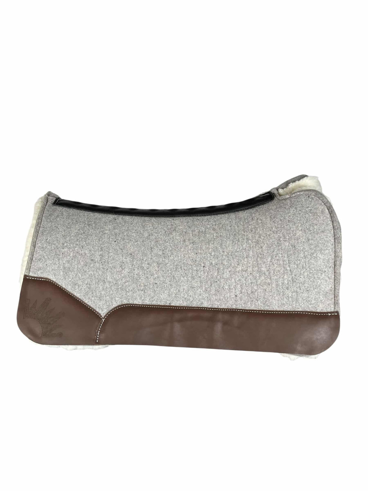 32x32 1" Gray Kush Fleece Open Petite Wither Deep Contour Saddle Pad (#123888)