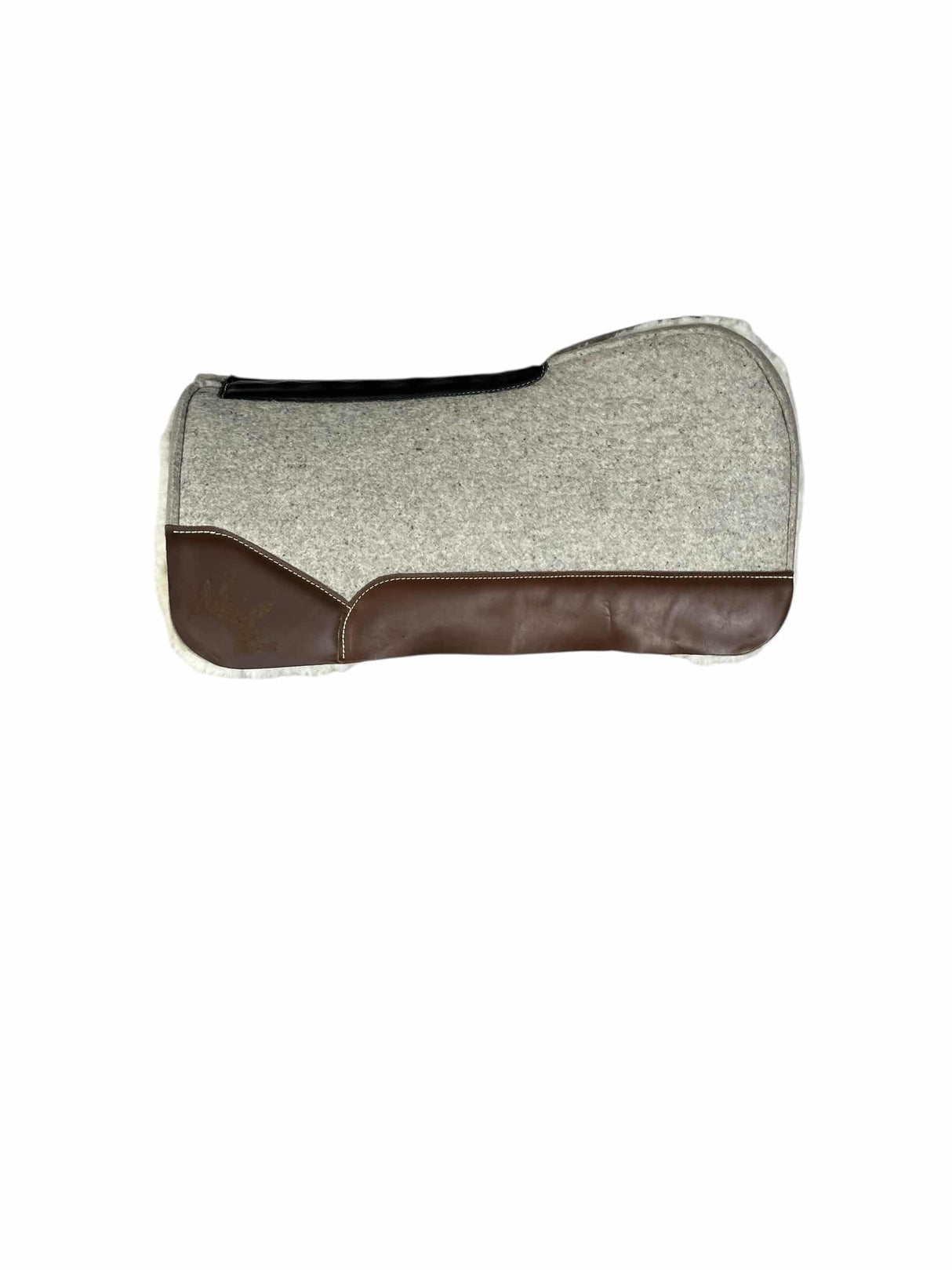 30x30 1" Gray Kush Fleece Open Extended Saddle Pad (#133831)