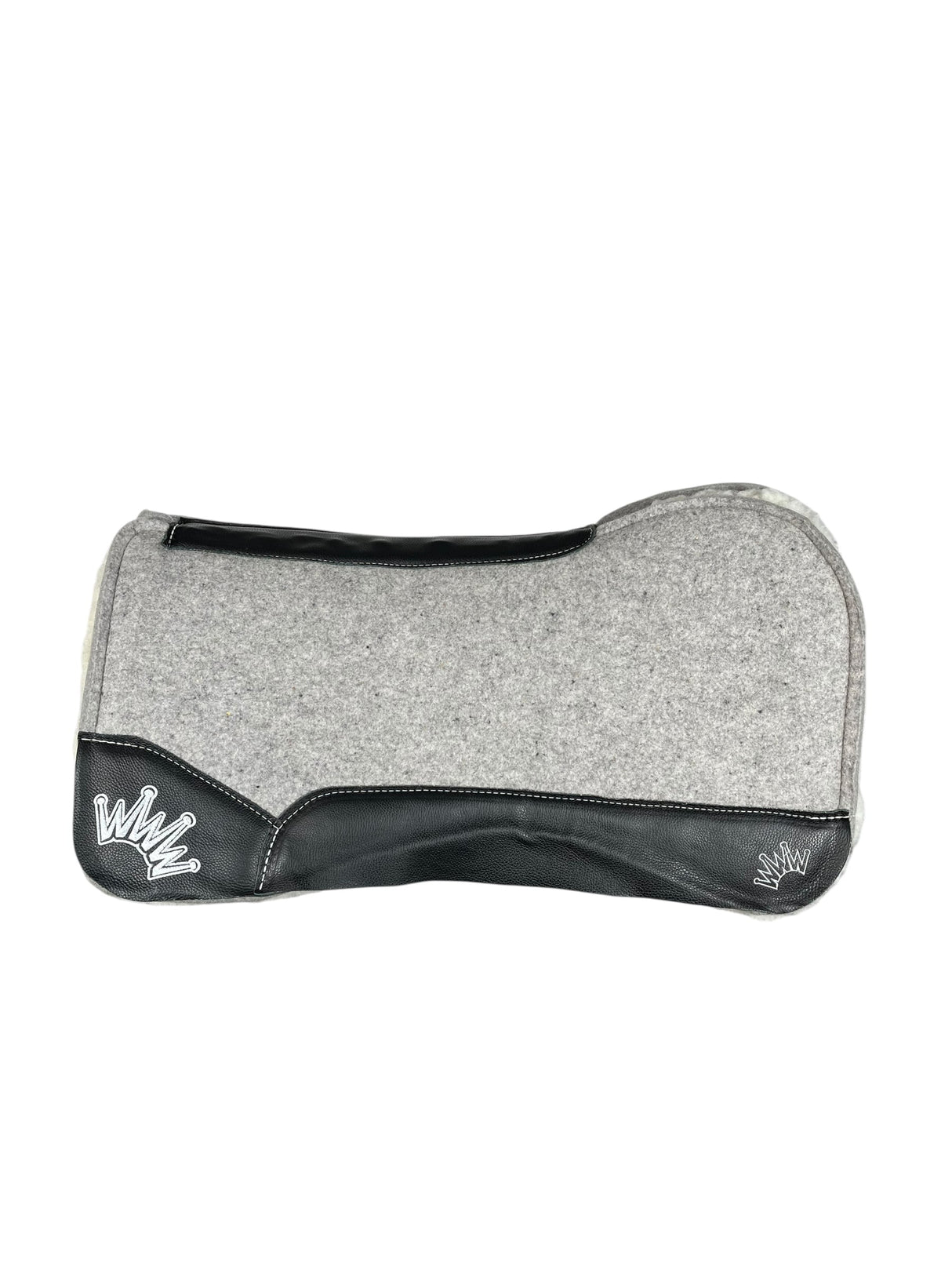 32x32 3/4" Gray Kush Fleece Open Extended Wither Saddle Pad (#123894)