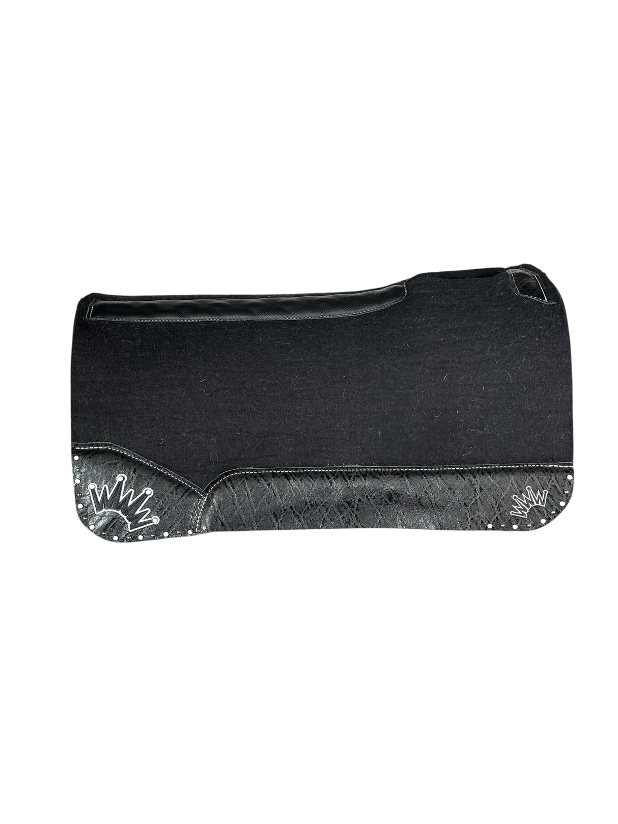 32x32 1.25" Black Kush Wool Saddle Pad (#129332)