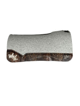 32x32 1.25" Gray Kush Wool Saddle Pad (#132292)