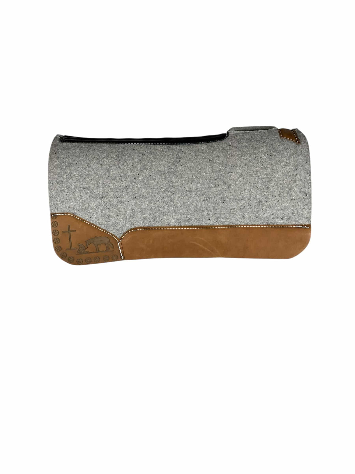 32x32 1" Gray Kush Wool Saddle Pad (#133916)