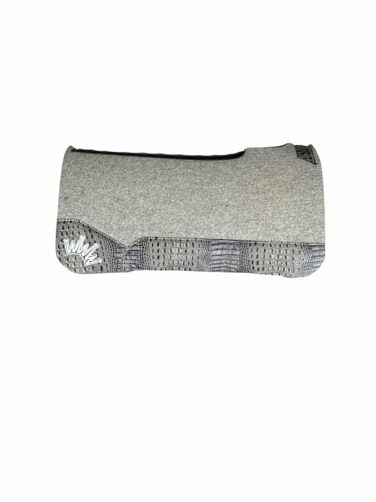 32x32 1.25" Gray Kush Wool Saddle Pad (#132295)