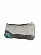 28x28 1/2" Gray Kush Fleece Open Petite Wither Saddle Pad (#123519)