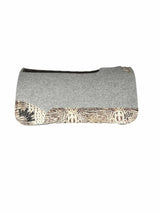 32x32 1.25" Gray Kush Wool Saddle Pad (#132297)