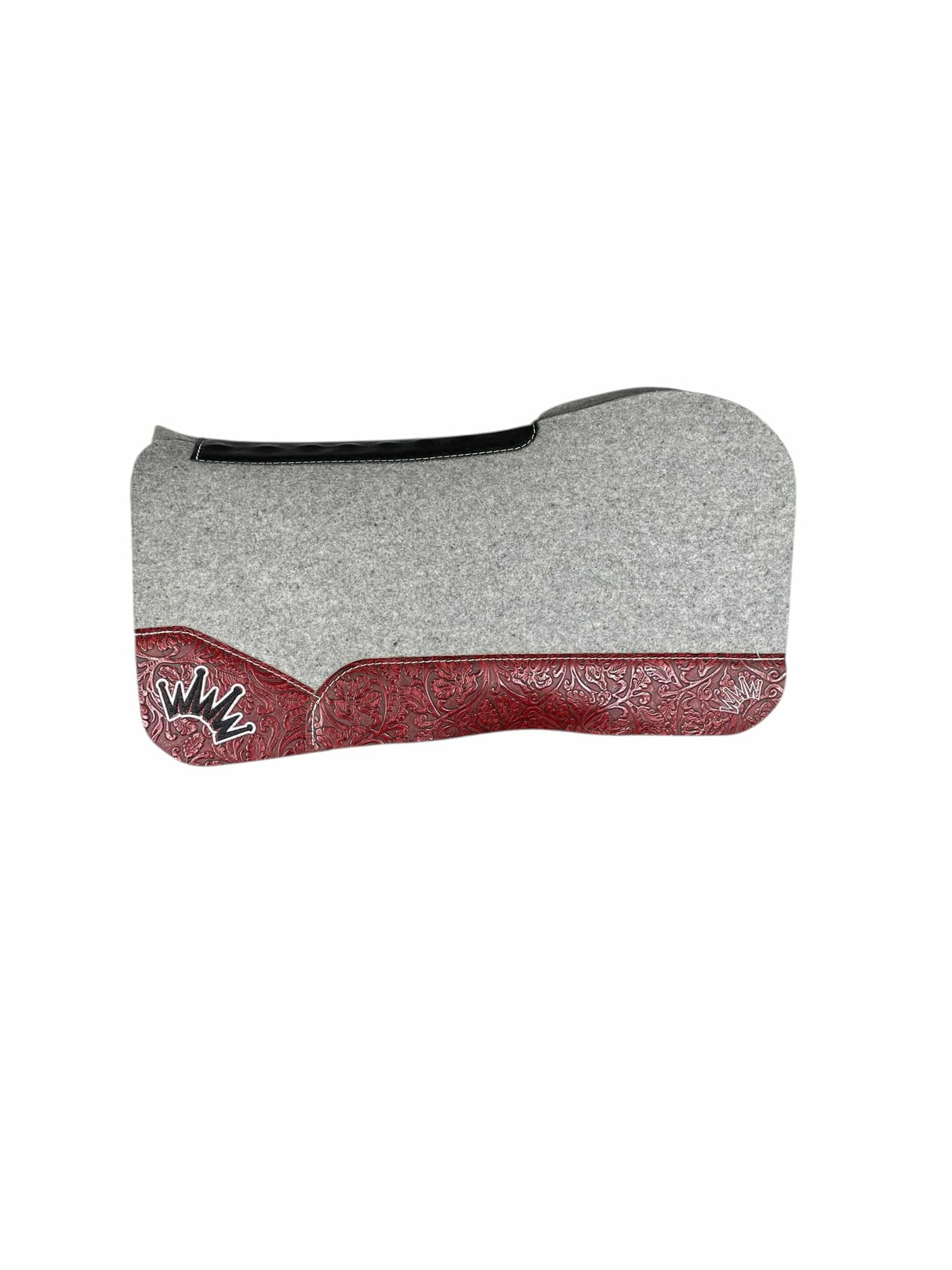 32x32 3/4" Gray Kush Wool Open Extended Saddle Pad (#133206)