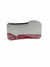 32x32 3/4" Gray Kush Wool Open Extended Saddle Pad (#133206)
