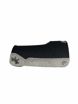 28x28 1" Black Kush Wool Saddle Pad (#129153)