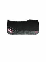 28x28 1" Black Kush Wool Saddle Pad (#133615)