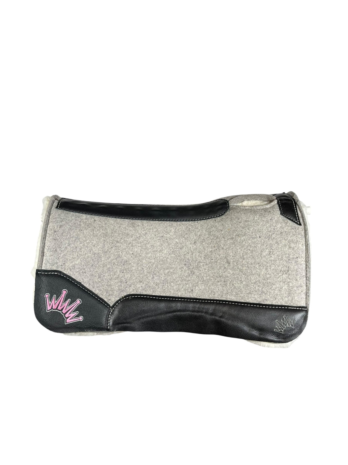 30x30 3/4" Gray Kush Fleece Gooseneck Contour Saddle Pad (#123565)