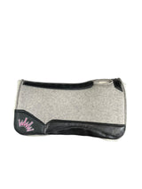 30x30 3/4" Gray Kush Fleece Gooseneck Contour Saddle Pad (#123565)