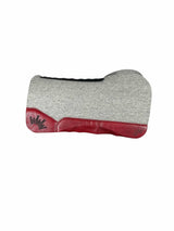 32x32 1.25" Gray Kush Wool Open Extended Saddle Pad (#128330)
