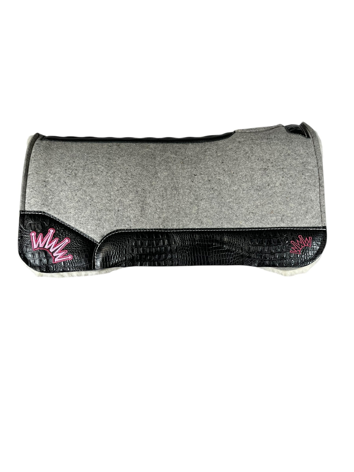 32x32 3/4" Gray Kush Fleece Saddle Pad (#132136)