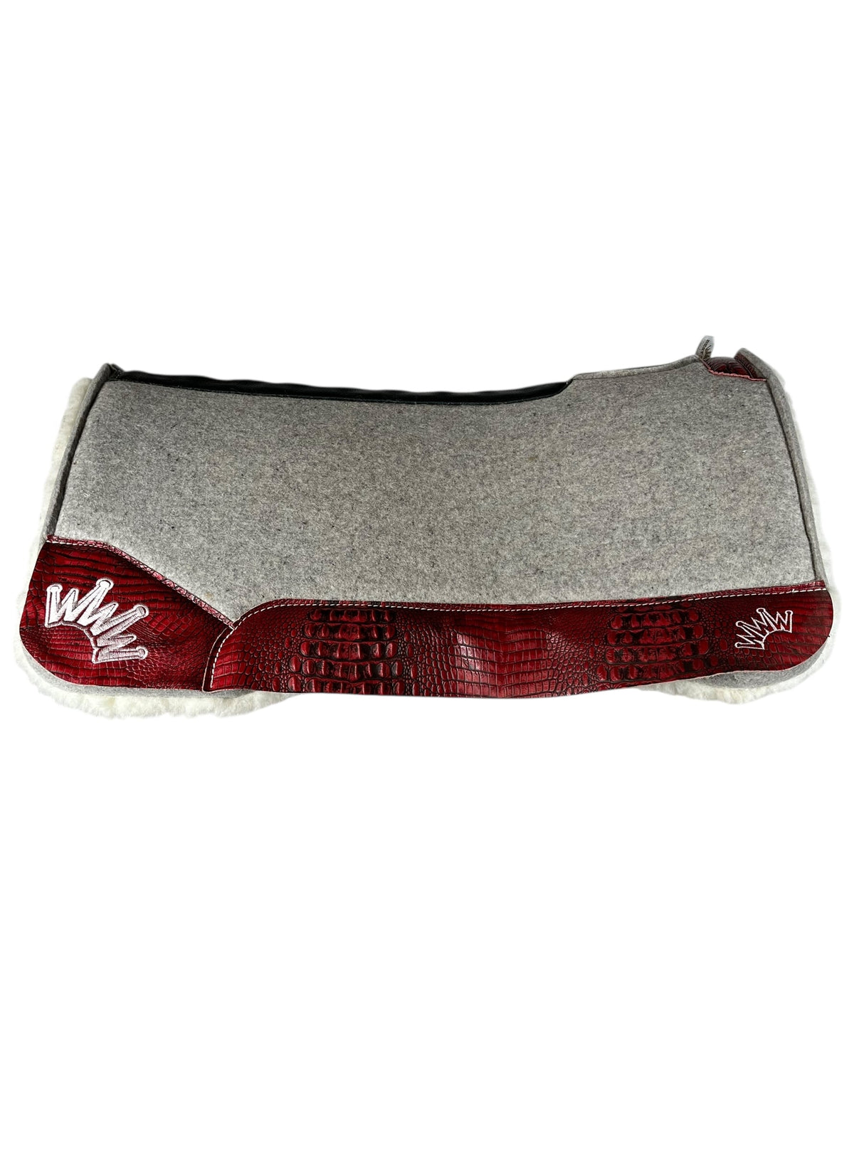 32x32 1" Gray Kush Fleece Saddle Pad (#132127)