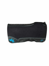 32x32 1" Black Kush Wool Saddle Pad (#128362)
