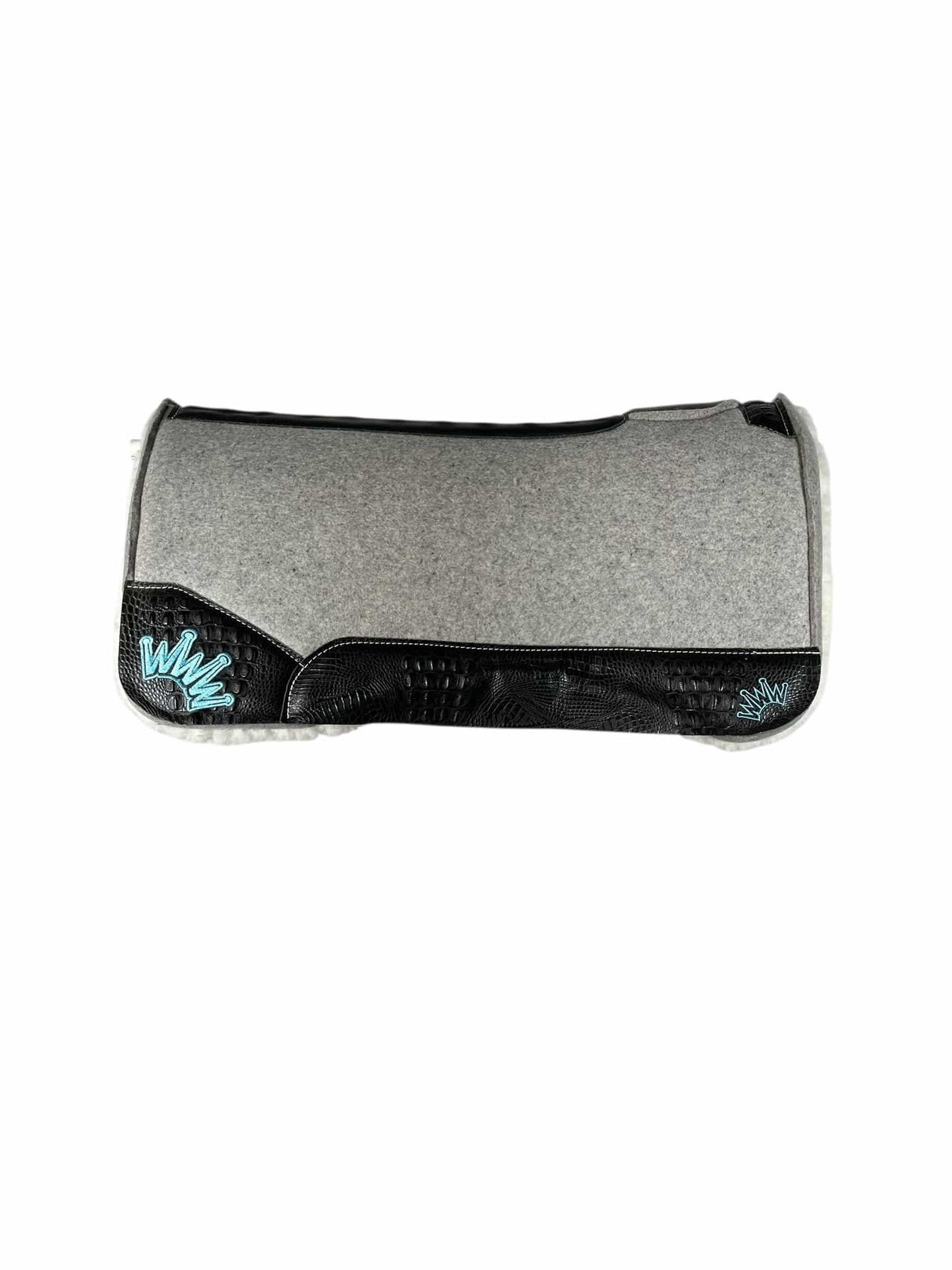 32x32 1" Gray Kush Fleece Saddle Pad (#132129)