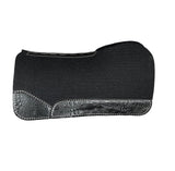 32x32 1.25" Kush Black Wool Extended Open Wither Saddle Pad (#102307)