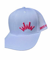Trucker Hat White Puff Crown