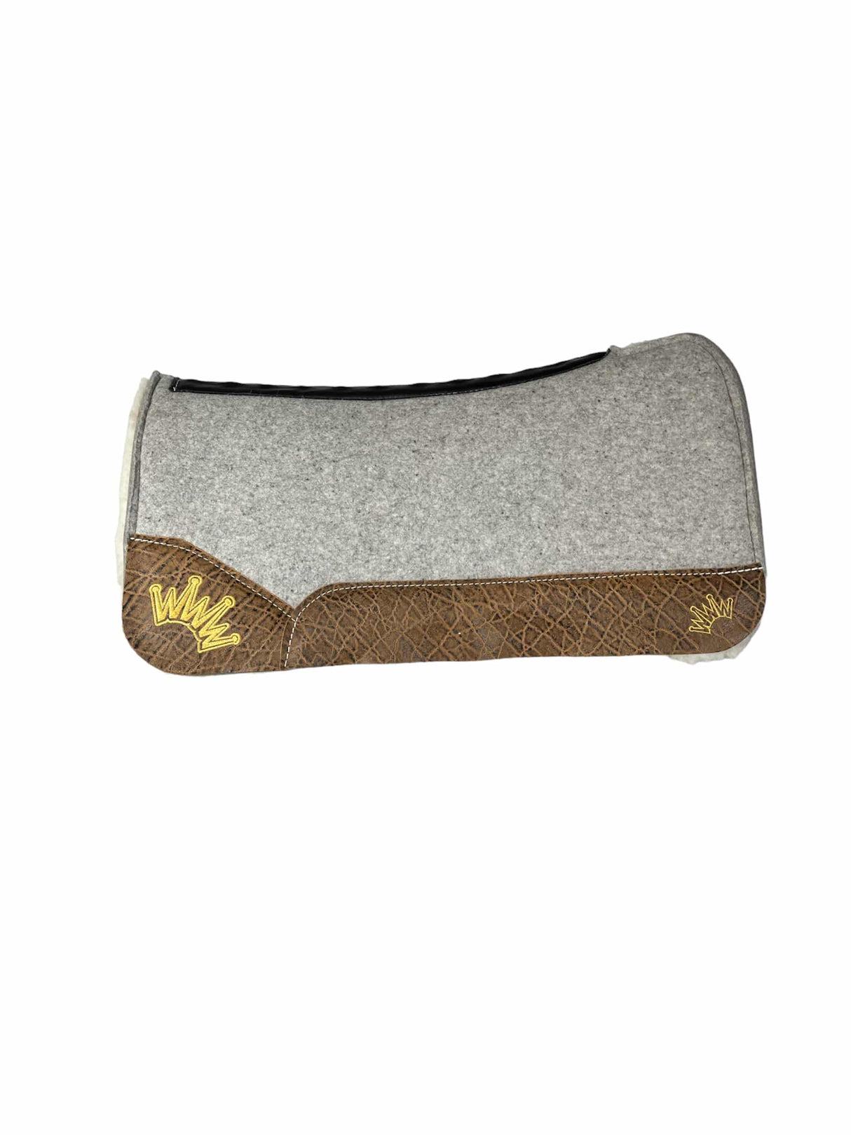 32x32 3/4" Gray Kush Fleece Petite Open Wither Saddle Pad (#108034)