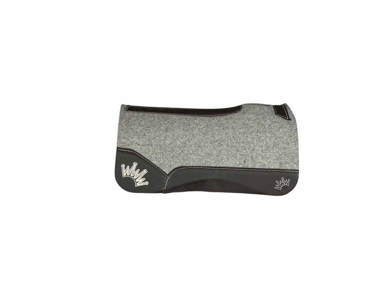 28x28 3/4" Kush Gray Wool Saddle Pad (#111457)