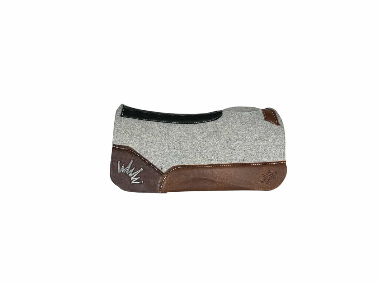 25x25 1" Kush Gray Wool PONY Saddle Pad (#111765)