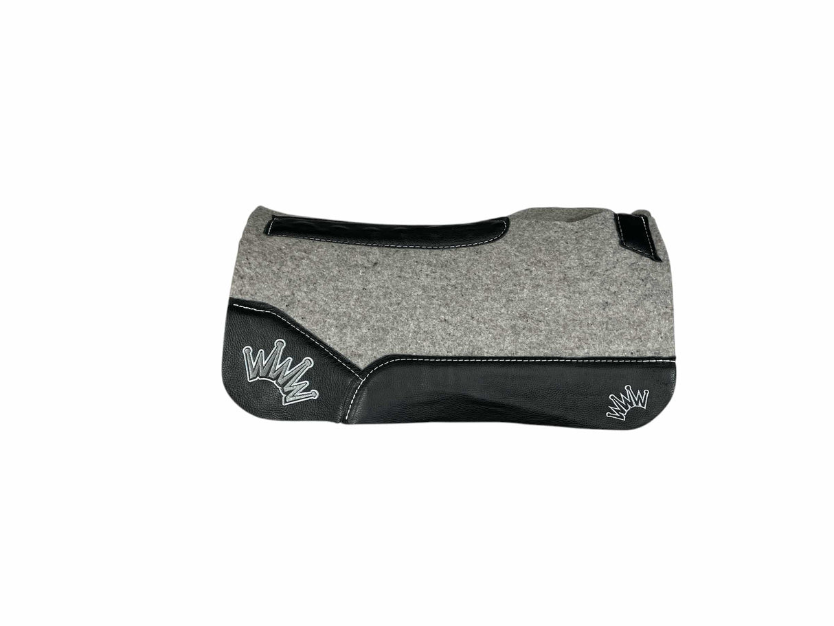 25x25 1.25" Kush Gray Wool PONY Saddle Pad (#111785)