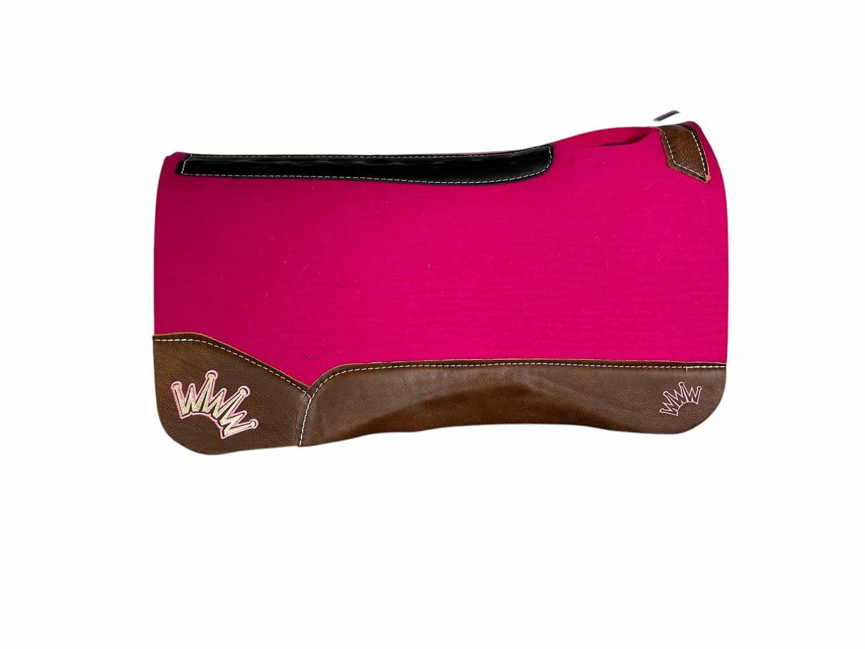 32x32 1" Kush Pink Wool Saddle Pad (#=112022)
