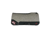 32x32 1.25" Kush Gray Wool Saddle Pad (#112190)