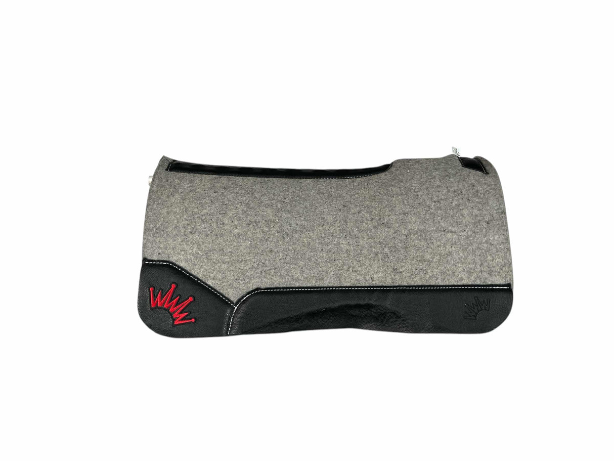 32x32 1.25" Kush Gray Wool Saddle Pad (#112205)