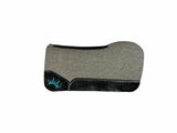 32x32 3/4" Kush Gray Wool Extended Open Wither Saddle Pad (#112353)