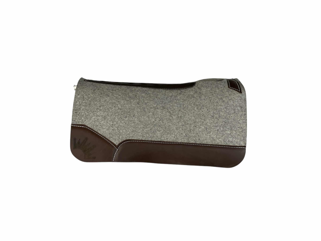 32x32 1" Kush Gray Wool Saddle Pad (#112477)